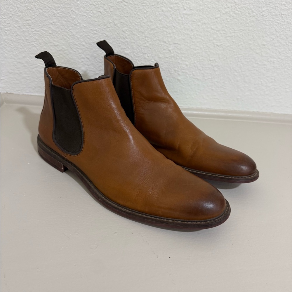 Nordstrom Brown Leather Chelsea Boots